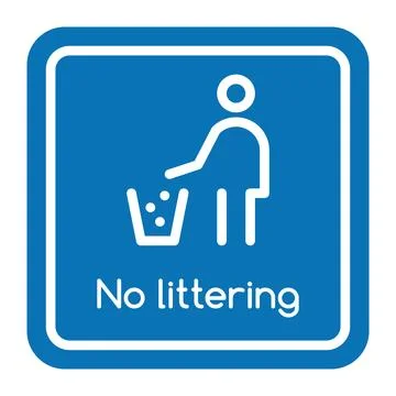 Do not littering sign. Vector illustration Stock Illustration