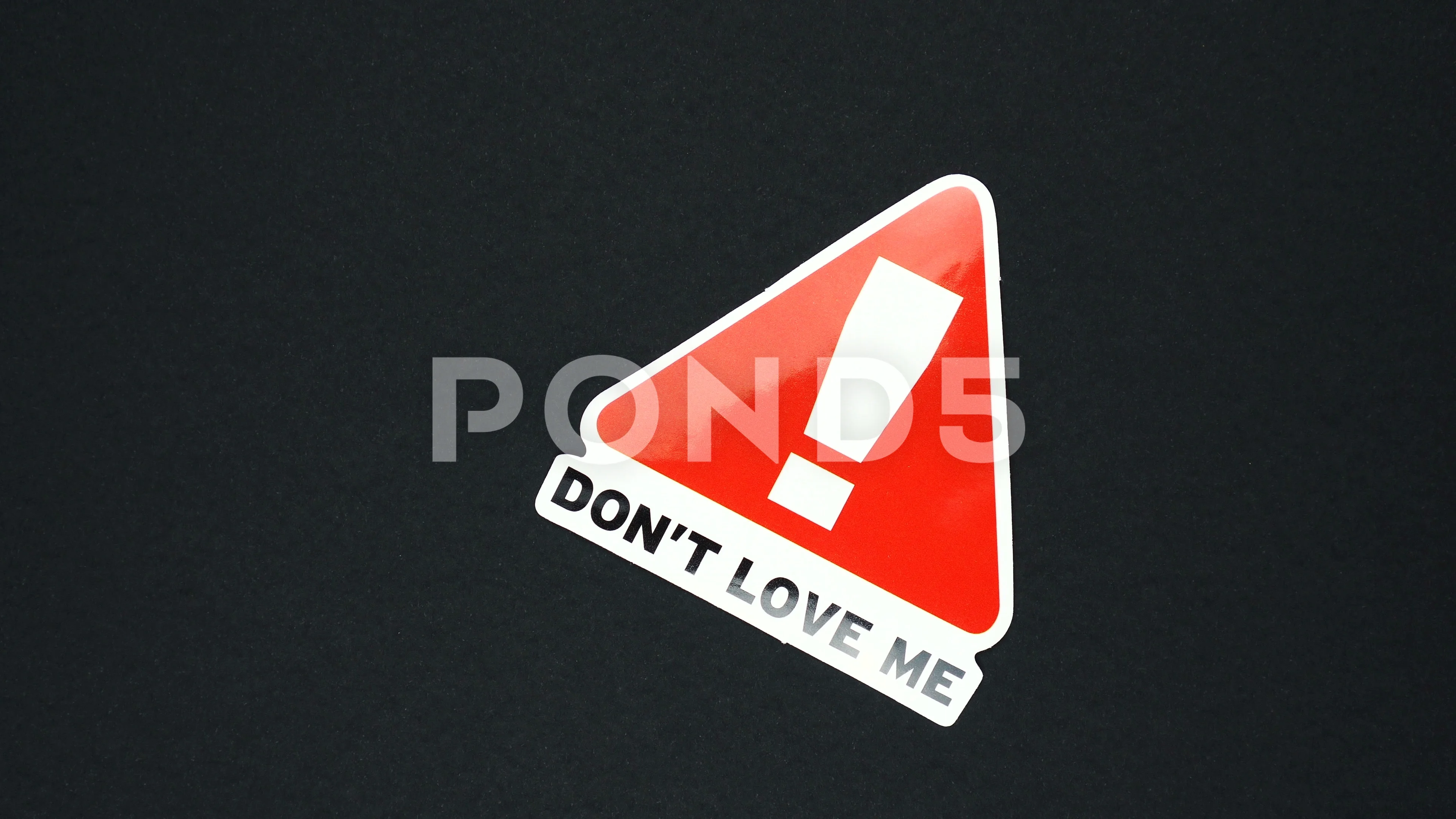 Do Not Love Me Warning Sign Word Text Stock Video Pond5