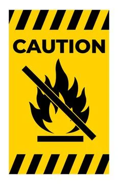 Do not make a spark on white background Stock Illustration