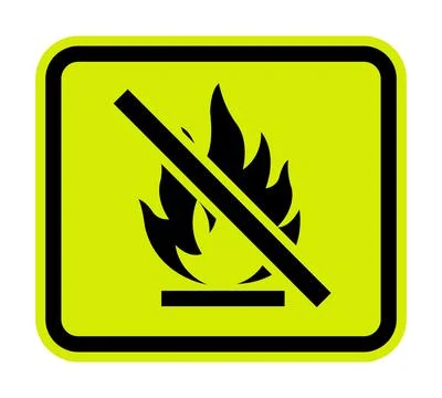 Do not make a spark on white background Stock Illustration