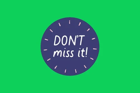 Do not miss it typography animation on green screen background Stock Footage 291537150