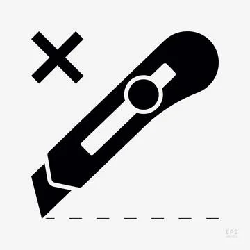 Do Not Open With Knife. Protective Packaging Instruction. Packaging Symbol... Stock Illustration