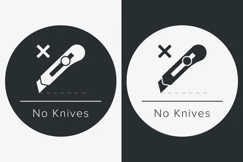 Do Not Open With Knife. Protective Packaging Instruction. Packaging Symbol... Stock Illustration