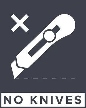 Do Not Open With Knife. Protective Packaging Instruction. Packaging Symbol... Stock Illustration