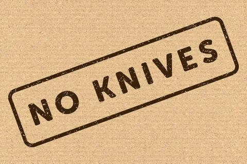 Do Not Open With Knife. Protective Packaging Instruction. Packaging Symbol... Stock Illustration