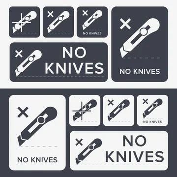 Do Not Open With Knife. Protective Packaging Instruction. Packaging Symbol... Stock Illustration