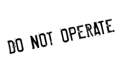 Do Not Operate rubber stamp Stock Illustration