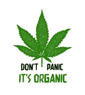 Do not panic it is organic t shirt and apparel trendy design with simple Stock Illustration