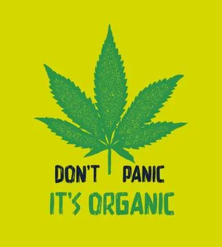 Do not panic it is organic t shirt and apparel trendy design with simple Stock Illustration