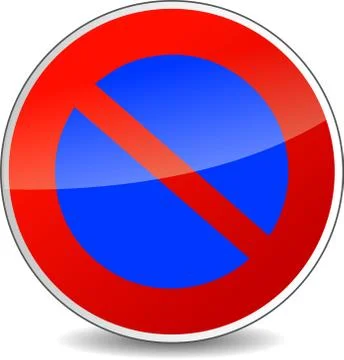 Do not park sign Stock Illustration