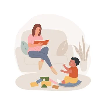 Do not pay attention isolated cartoon vector illustration. Stock Illustration