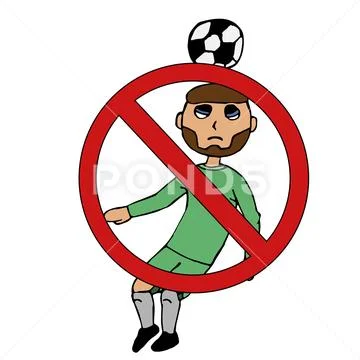 Do not play ball sign. isolated vector illustration ~ Clip Art #119025163