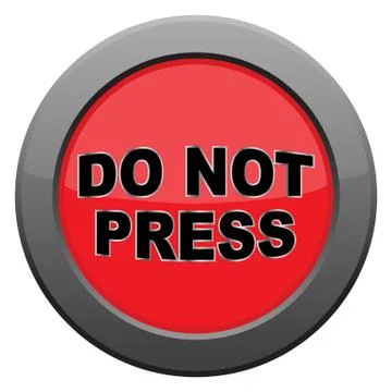 Do Not Press Dark Metal Icon Stock Illustration