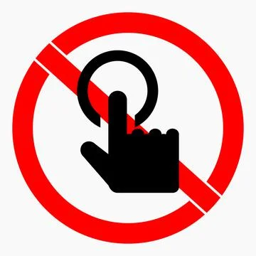 Do not press. Stock Illustration