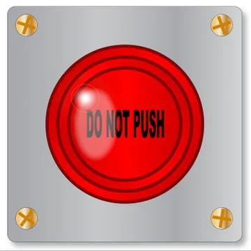 Do Not Push Stock Illustration