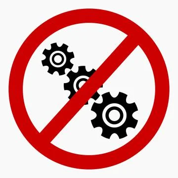 Do not repair. No settings. Stockillustratie