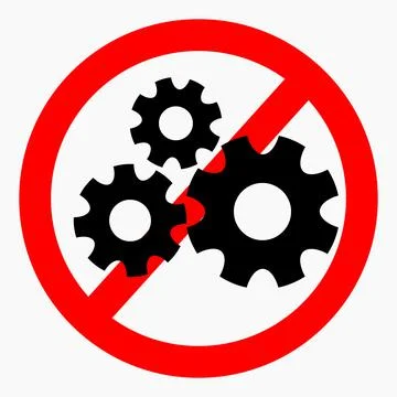 Do not repair. No settings. 스톡 일러스트