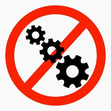 Do not repair. No settings. 스톡 일러스트