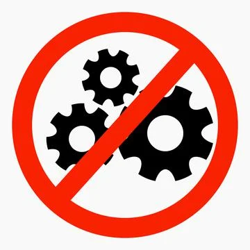Do not repair. No settings. Stockillustratie