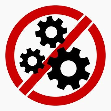 Do not repair. No settings. 스톡 일러스트