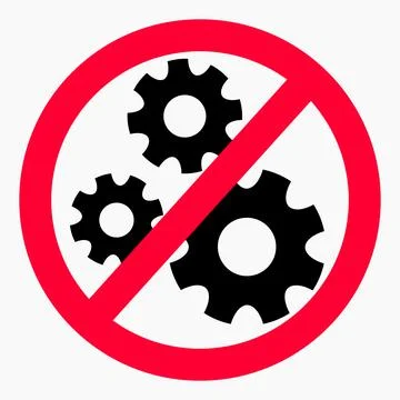 Do not repair. No settings. 스톡 일러스트