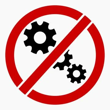 Do not repair. No settings. イラスト素材