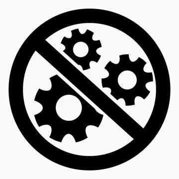 Do not repair. No settings. 스톡 일러스트