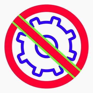 Do not repair. No settings. 스톡 일러스트