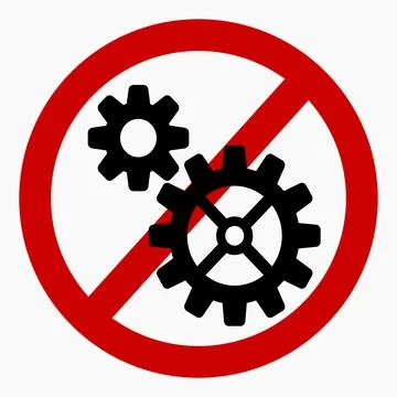 Do not repair. No settings. Stockillustratie