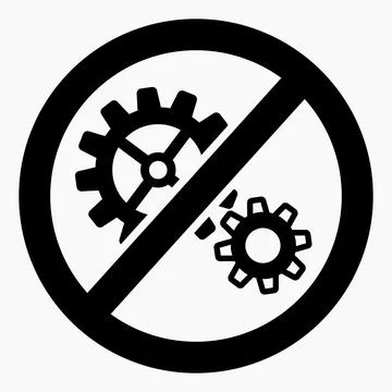 Do not repair. No settings. イラスト素材