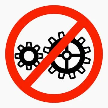 Do not repair. No settings. Stockillustratie