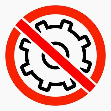 Do not repair. No settings. Stockillustratie
