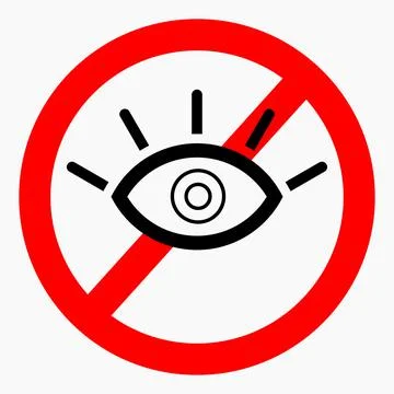 Do not see. Stock Illustration
