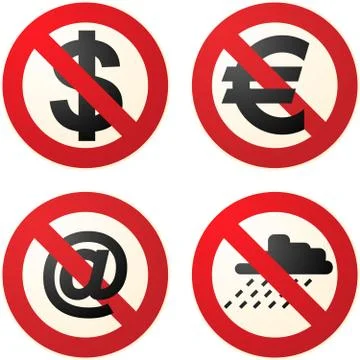 Do not signs Stock Illustration