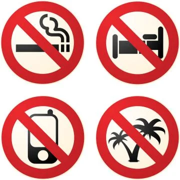Do not signs Stock Illustration
