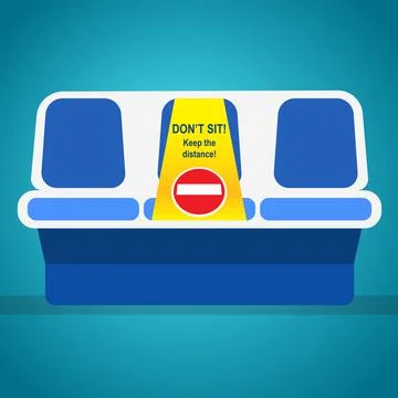Do not sit Stock Illustration