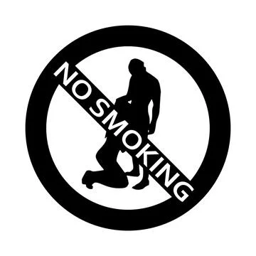 Do not smoke, smoking prohibited logo, No Smoking Stock Illustration
