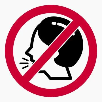 Do not speak icon. Stock Illustration