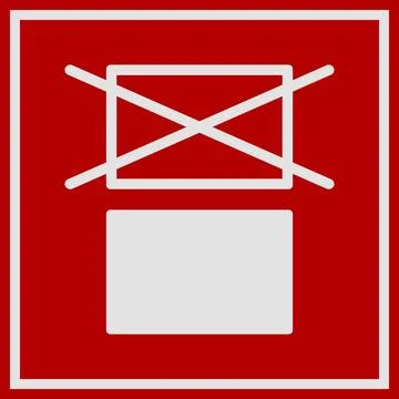 Do Not Stack. Packaging Symbol. Sign and Label Indicating That Items Should.. 스톡 일러스트