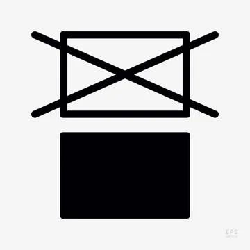 Do Not Stack. Packaging Symbol. Sign and Label Indicating That Items Should.. Illustrazione stock