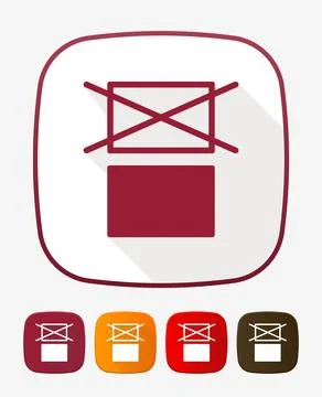 Do Not Stack. Packaging Symbol. Sign and Label Indicating That Items Should.. Stock Illustration