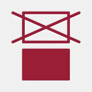 Do Not Stack. Packaging Symbol. Sign and Label Indicating That Items Should.. Illustrazione stock