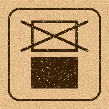 Do Not Stack. Packaging Symbol. Sign and Label Indicating That Items Should.. Stock Illustration