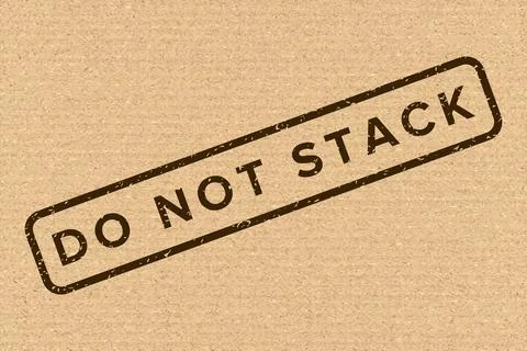 Do Not Stack. Packaging Symbol. Sign and Label Indicating That Items Should.. Stock Illustration