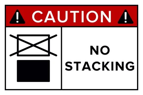 Do Not Stack. Packaging Symbol. Sign and Label Indicating That Items Should.. 스톡 일러스트