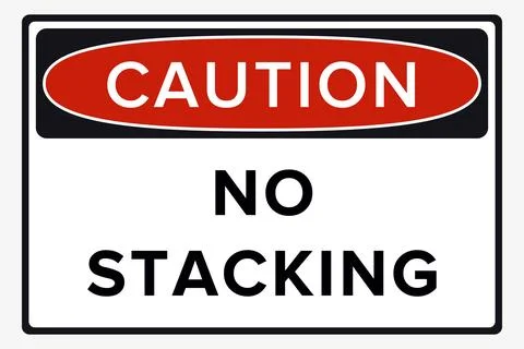 Do Not Stack. Packaging Symbol. Sign and Label Indicating That Items Should.. Stock Illustration