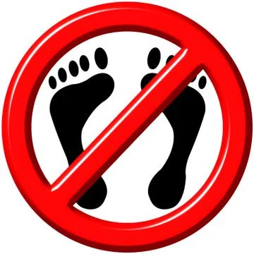 Do Not Step 3D Sign Stock Illustration