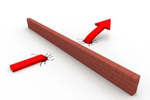 Do not stop arrow Stock-Illustration