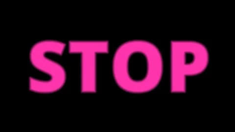 Do not stop the party with animated text effect Stock Footage 121248386