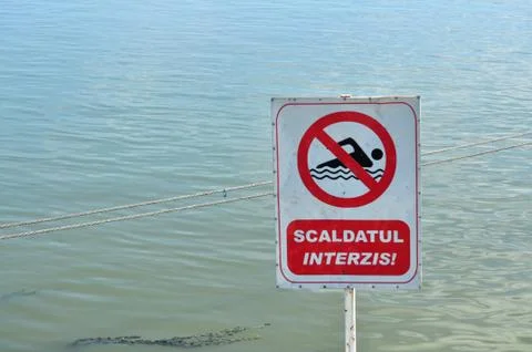 Do not swim Stock Photos